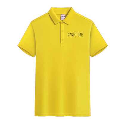 CASIO UAE Men's Linen Shirts Short Sleeve Casual Shirts Button Down Shirt for Men Beach Summer Wedding Shirt