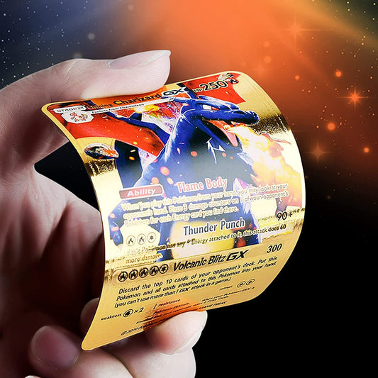 54 PCS TCG Deck Box Including Gold Foil Card Assorted Cards (8 GX Rare Cards 12 V Series Cards 22 Vmax Rares,1 DX Charizard Card and10 Common/Uncommons 1 Mystery Card)